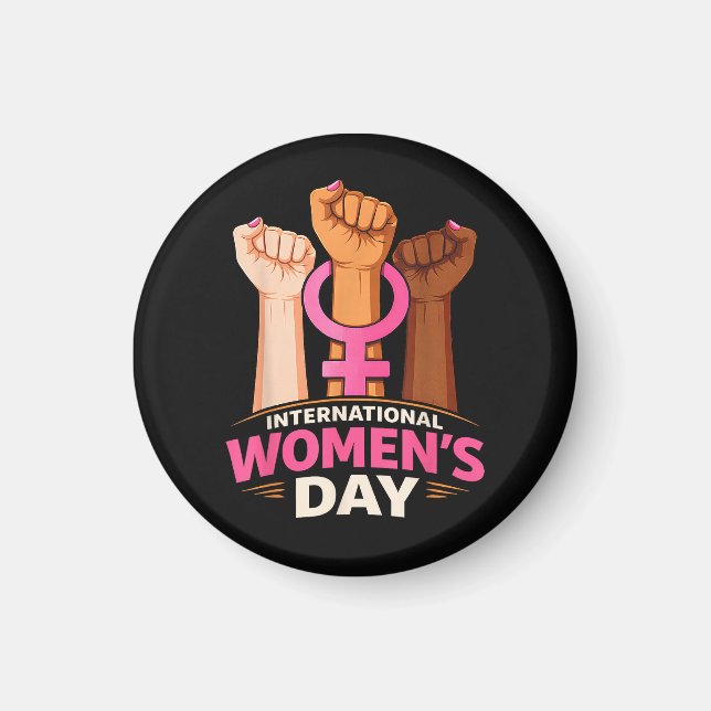 Internationaler Frauentag 8. März Magnet (Vorne)