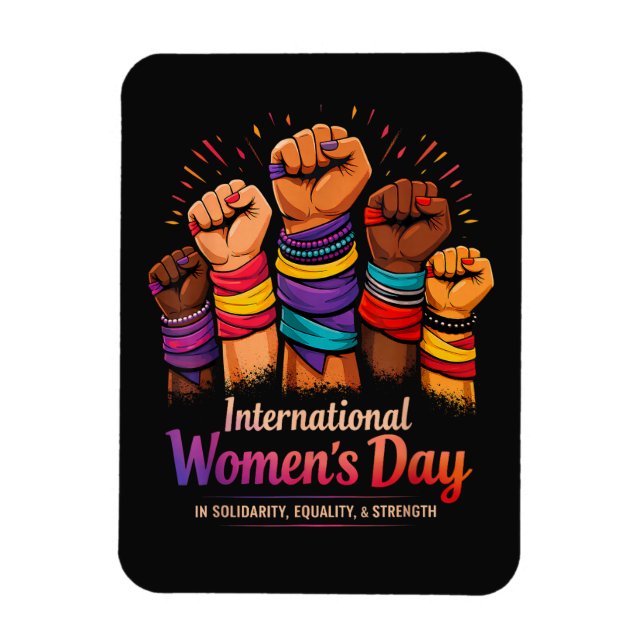 Internationaler Frauentag 8. März Magnet (Vertikal)