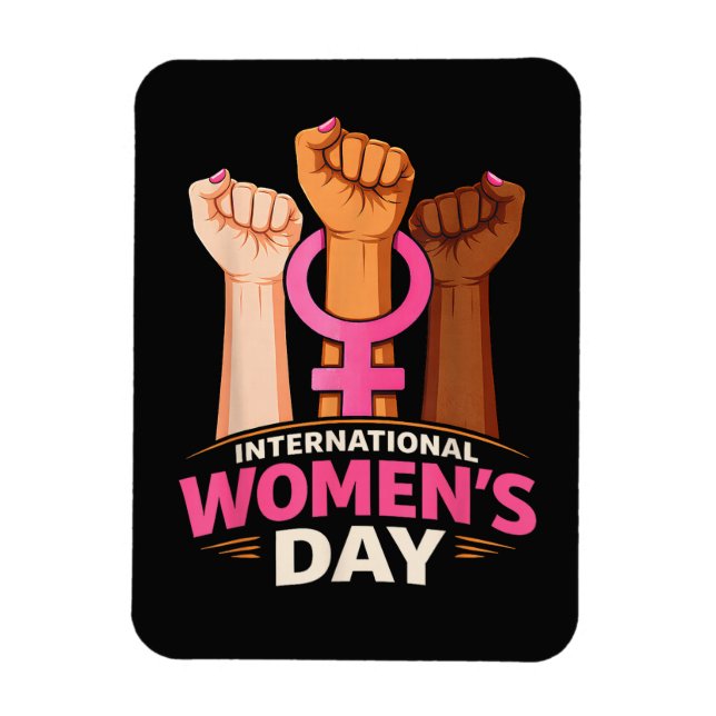 Internationaler Frauentag 8. März Magnet (Vertikal)