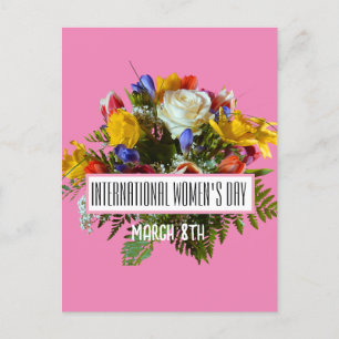 INTERNATIONALER FRAUENTAG 8. MÄRZ POSTKARTE