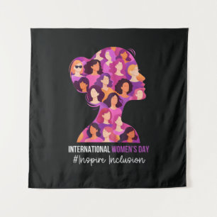 Internationaler Frauentag 8. März Wandteppich