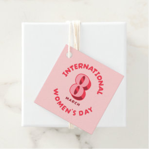 Internationaler Frauentag am 8. März Geschenkanhänger