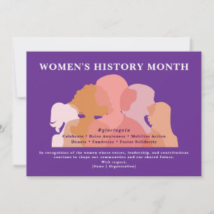Internationaler Frauentag Anerkennung der Frauenge Feiertagskarte
