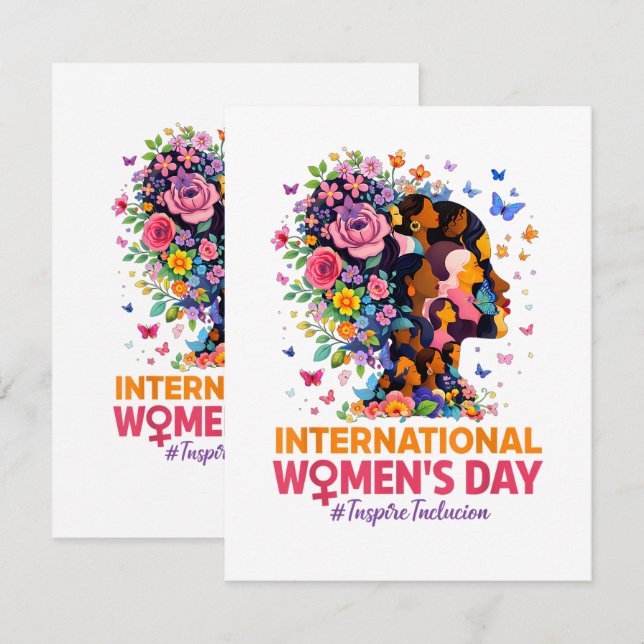 Internationaler Frauentag Ankündigung (Vorne/Hinten)