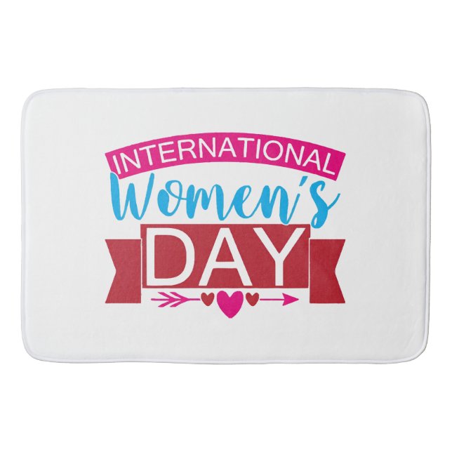 Internationaler Frauentag Badematte (Vorderseite)
