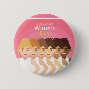Internationaler Frauentag Button