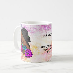Internationaler Frauentag Ebony-Schönheit Kaffeetasse