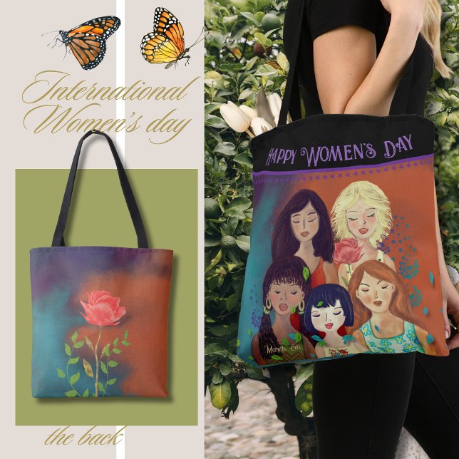 Internationaler Frauentag farbenfroh (International Women's Day colorful Tote Bag)