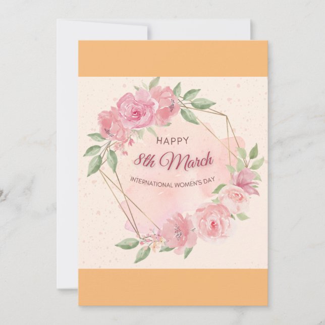 Internationaler Frauentag Feiertagskarte (Vorderseite)