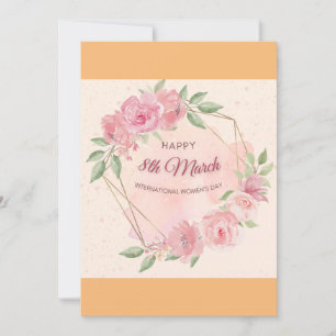 Internationaler Frauentag Feiertagskarte