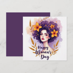 Internationaler Frauentag Feiertagskarte