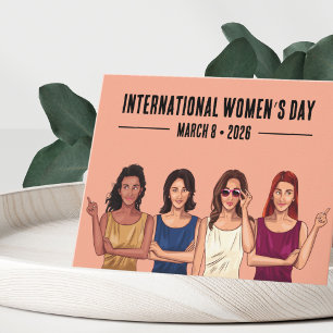 Internationaler Frauentag Feiertagskarte