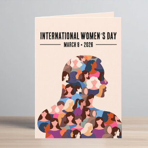 Internationaler Frauentag Feiertagskarte