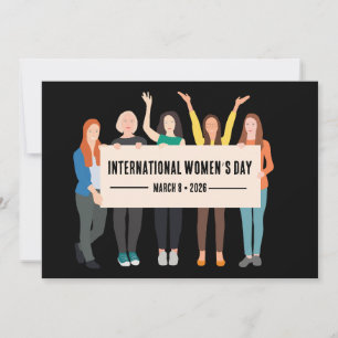 Internationaler Frauentag Feiertagskarte