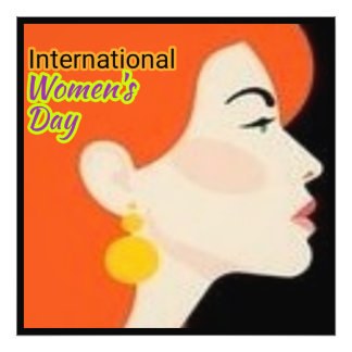 Internationaler Frauentag. Fotodruck