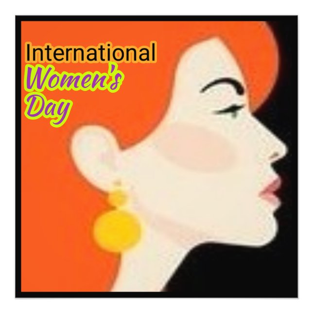 Internationaler Frauentag. Fotodruck