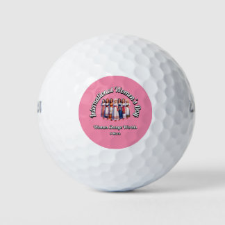 Internationaler Frauentag. Frauen verändern Welten Golfball
