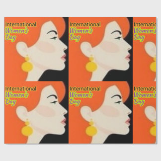 Internationaler Frauentag. Geschenkpapier