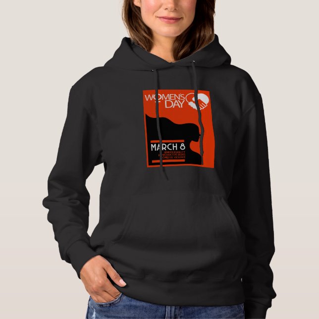 Internationaler Frauentag Hoodie (Vorderseite)