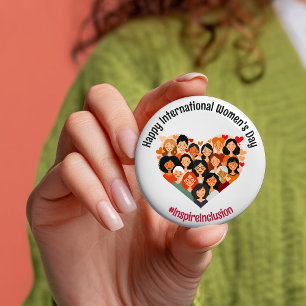 Internationaler Frauentag   IWD - MÄRZ 8   Herz Button