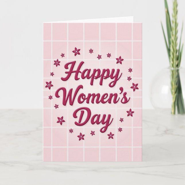 Internationaler Frauentag Karte (Vorderseite)