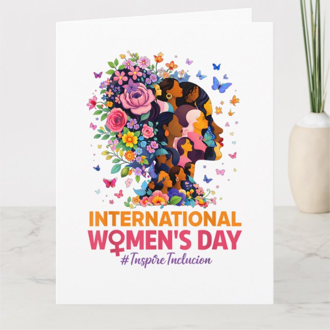 Internationaler Frauentag Karte (Vorderseite)