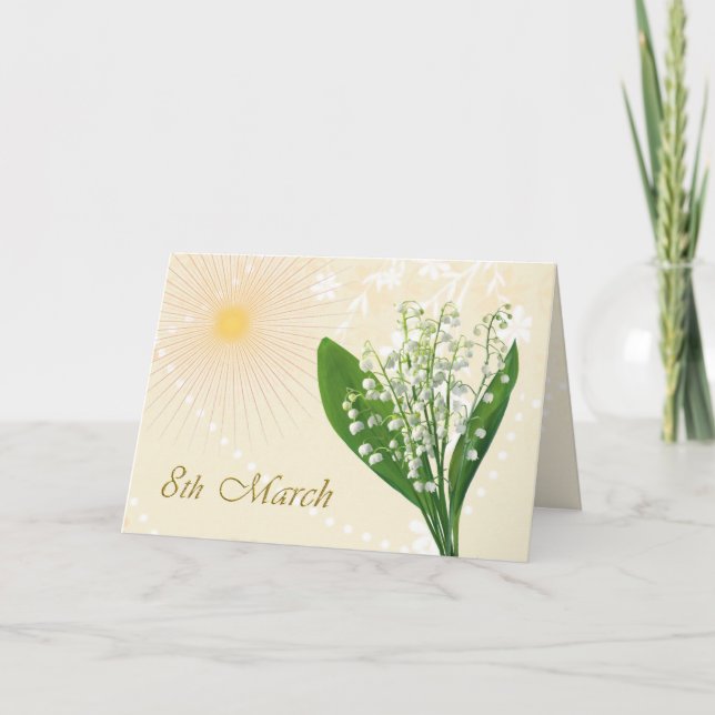 Internationaler Frauentag, Lilie des Talflusses Karte (Vorderseite)