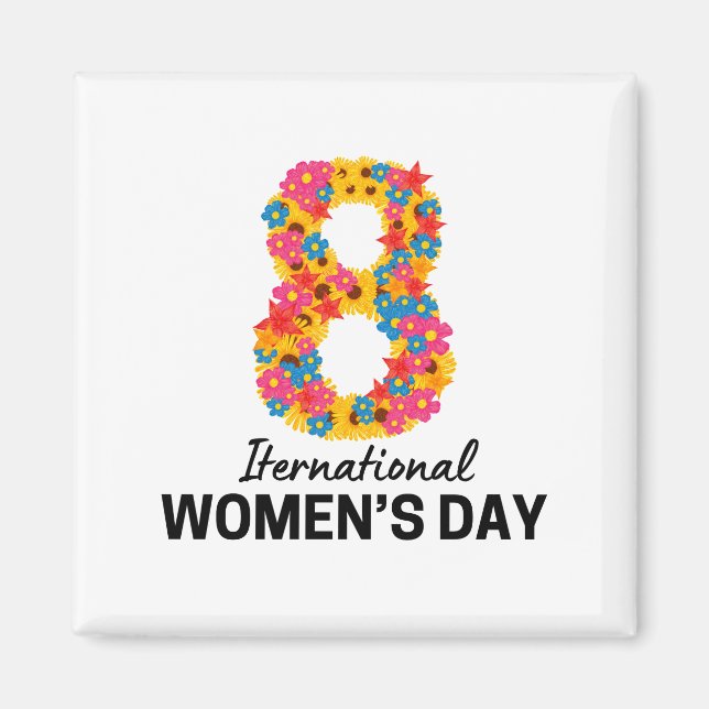 INTERNATIONALER FRAUENTAG MAGNET (Vorne)