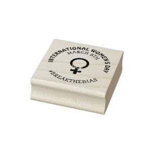 Internationaler Frauentag   März 8. Gummistempel