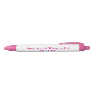 Internationaler Frauentag März 8. Kugelschreiber
