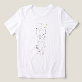 Internationaler Frauentag Minimalistische Linienku Tri-Blend Shirt