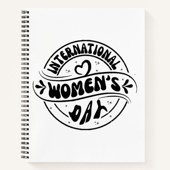 Internationaler Frauentag Notizbuch (Vorderseite)