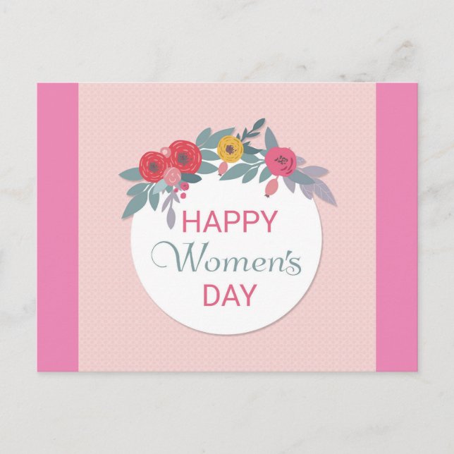 Internationaler Frauentag Postkarte (Vorderseite)