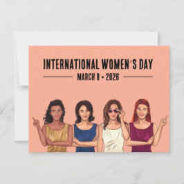 Internationaler Frauentag Postkarte