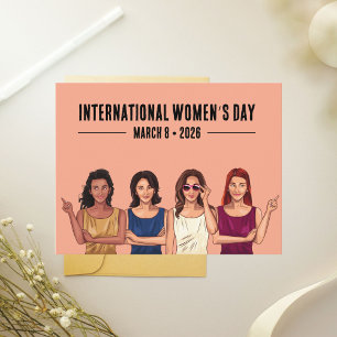 Internationaler Frauentag Postkarte