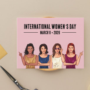 Internationaler Frauentag Postkarte