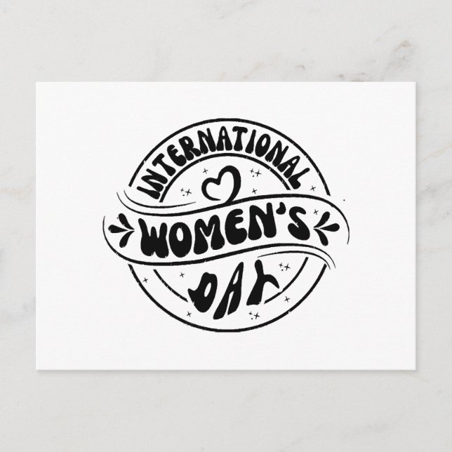 Internationaler Frauentag Postkarte (Vorderseite)
