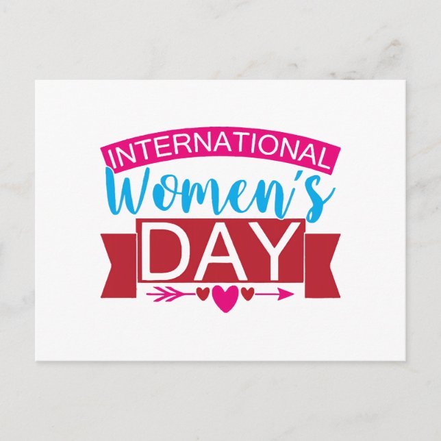 Internationaler Frauentag Postkarte (Vorderseite)