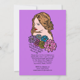 Internationaler Frauentag Schönes Party Einladung