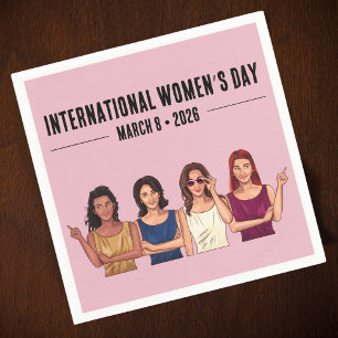 Internationaler Frauentag Serviette