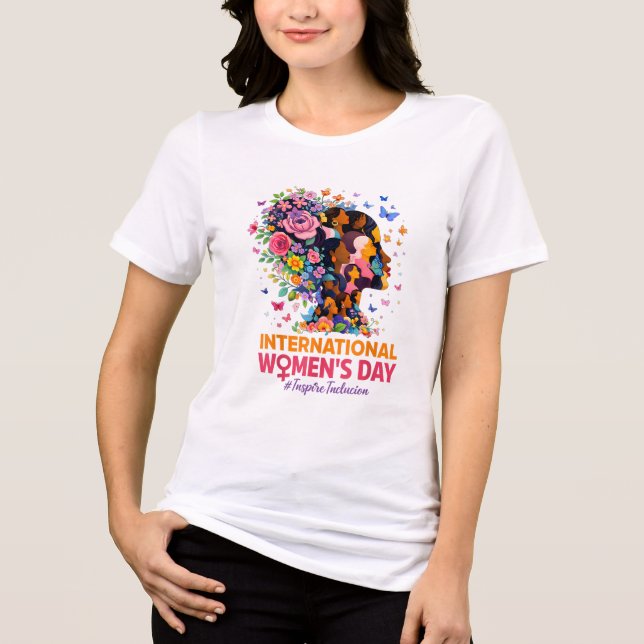 Internationaler Frauentag Tri-Blend Shirt (Vorderseite)
