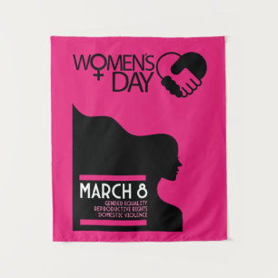 Internationaler Frauentag Wandteppich