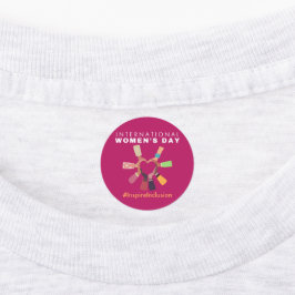 Internationaler Frauentag zur Eingliederung inspir Etiketten