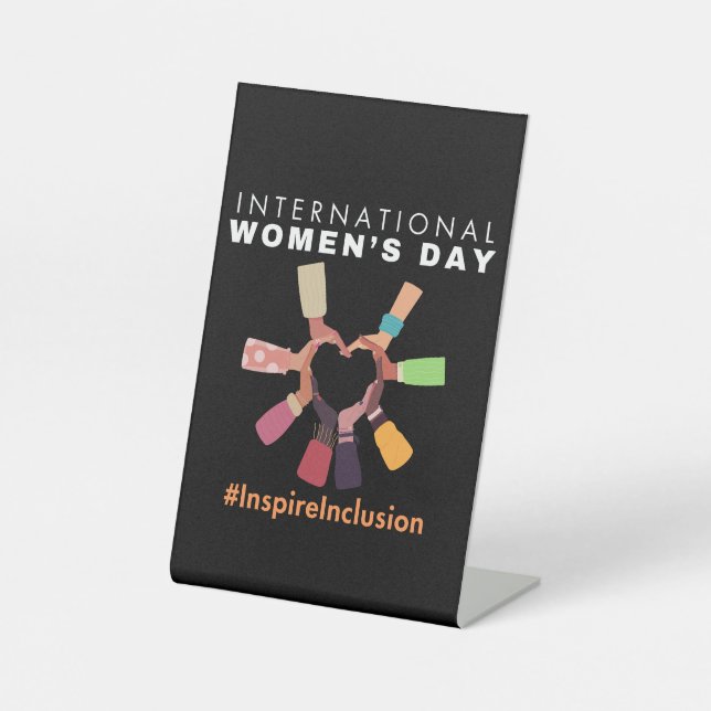 Internationaler Frauentag zur Eingliederung inspir Sockelschild (Vorderseite)