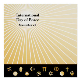 Internationaler Friedenstag Poster