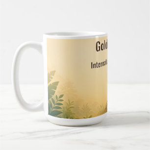Internationaler Jaguar-Tag mit goldenen Flecken Kaffeetasse