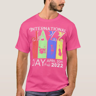 Internationaler Jazz-Musiktag 2022, Retro Jazz Mus T-Shirt