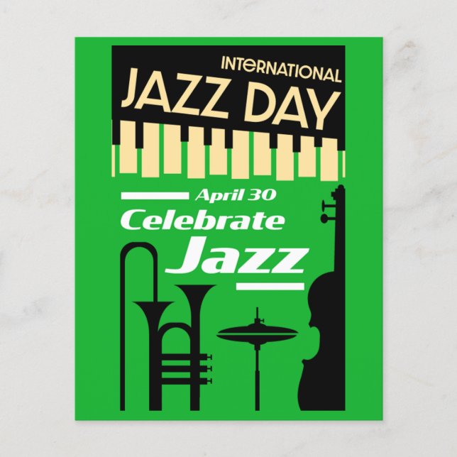 Internationaler Jazztag, 30. April Flyer (Vorne)
