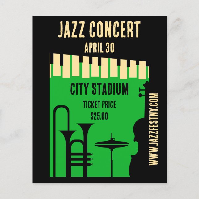 Internationaler Jazztag, 30. April Flyer (Vorne)