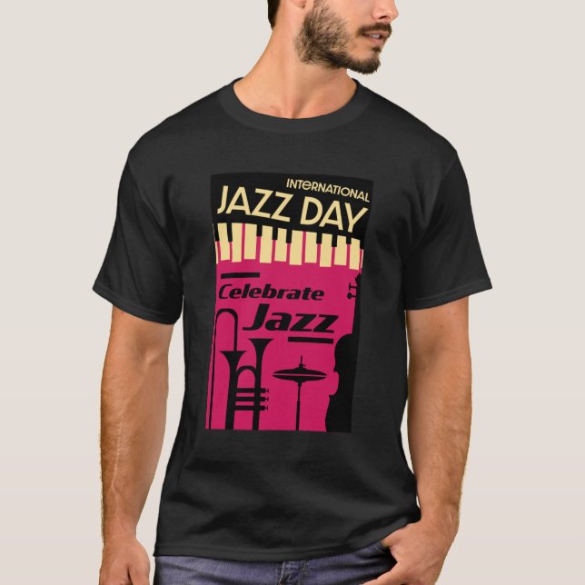 Internationaler Jazztag 30. April T - Shirt (Vorderseite)